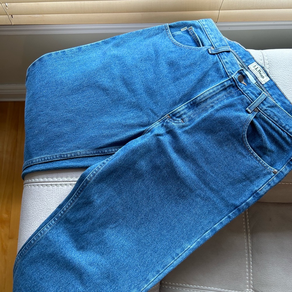 LL BEAN Classic Blue Denim Jeans